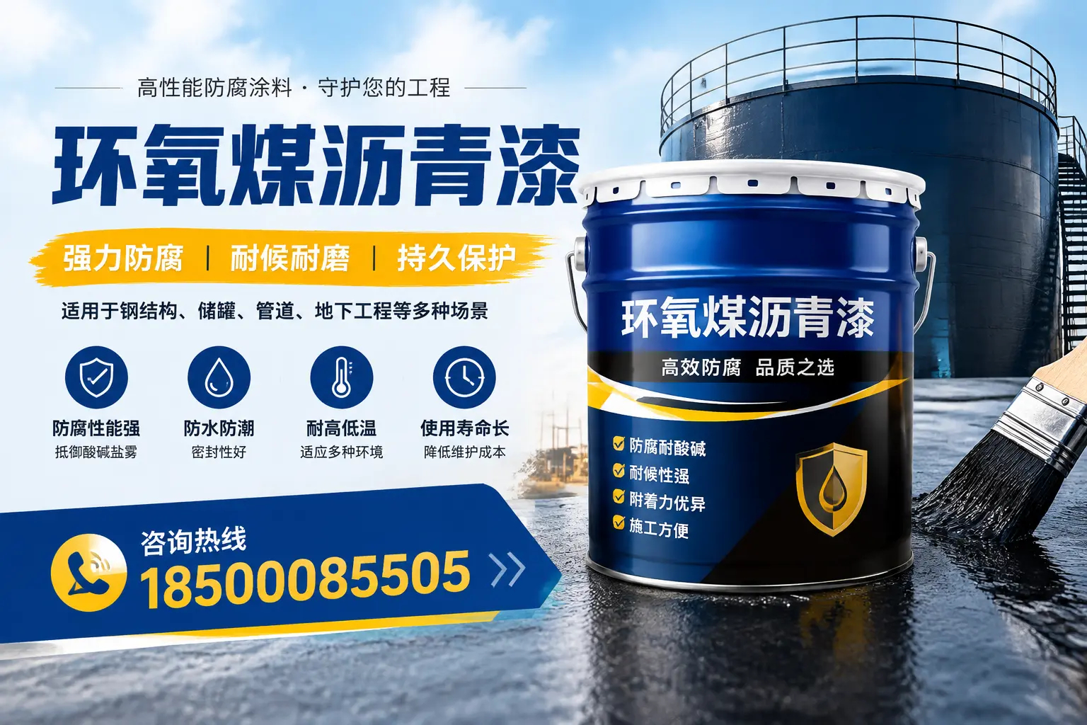 环氧煤沥青漆在工业中的应用，池州企业的选择